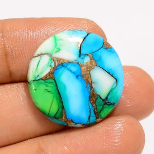 Pietra preziosa turchese verde blu rame turchese rame lucido liscio 22X22X5 mm dimensioni turchese
