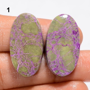 Paire d'atlantisite de pierres précieuses naturelles Cabochon d'atlantisite en vrac Paire d'atlantisite de bonne qualité Mélange de formes Paire de pierres AsPicture