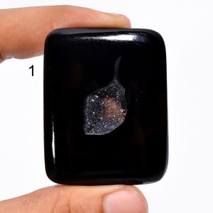 Onice nero naturale diamante drusa cabochon onice nero pietra preziosa drusa con gioco di fuoco onice scintillante pietra preziosa drusa per realizzare gioielli come da immagine