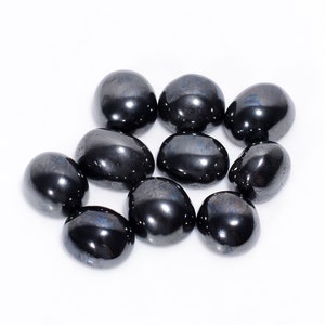 Natural Hematite Cabochon Loose Gemstone Lot Hematite Mix Shape lot 10 Pieces Lot 12X12 14X10 mm 153 Ct Black Hematite Lot Hematite Crystal