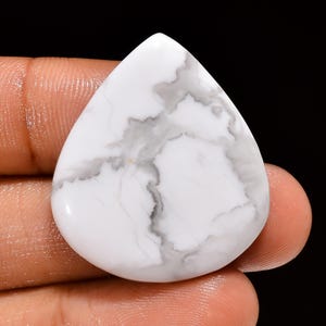 Natürliche Howlith Cabochon Edelstein Howlith Lose Edelstein Oval Form Howlith Lose Stein Howlith Birnenform Cab's (Howlith als Bild