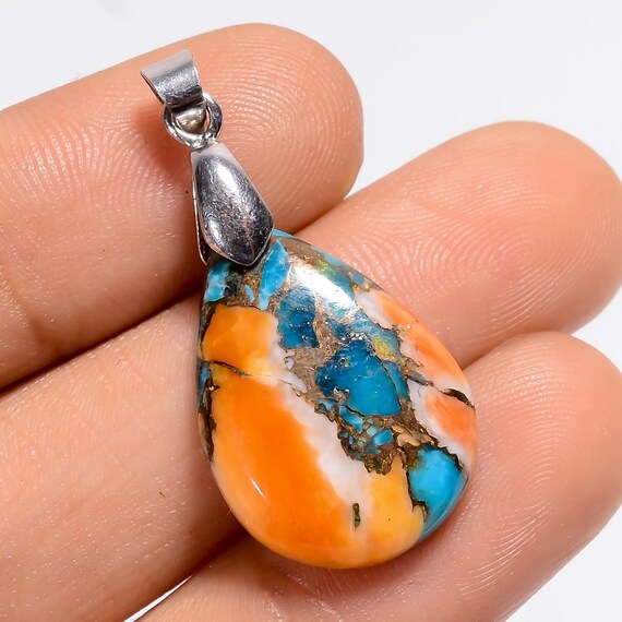 Drop Oyster Turquoise Crystal Necklace Oyster Turquoise