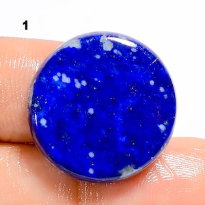 Natural Circle Lapis Lazuli Gemstone Lapis Lazuli Stone Round Lapis Lazuli Cabochon Both Side Polished Flat Back Lapis Lazuli