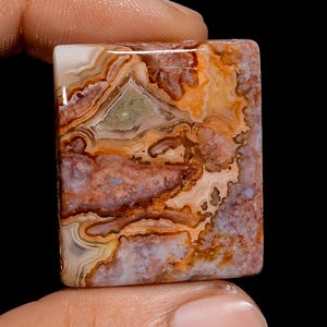 Crazy Lace Agate Stone High Polished Crazy Lace Cabochon 30X25X4 mm Size Agate Crystal