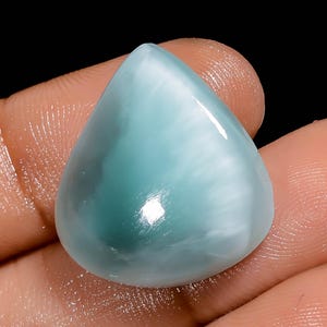 Cabochão de Hemimorfita com parte traseira plana Cristal de Hemimorfita polido 21X20X4 mm Tamanho Pedra de Hemimorfita
