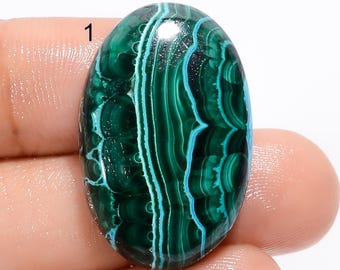 Natural Malachite Chrysocolla Cabochon Loose Gemstone Chrysocolla Malachite Gemstone For Making Jewelry Gift For her ( Stone As Picture