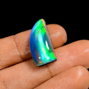 Multi Color Aurora Opal Cabochon Loose Gemstone Uneven Shape Aurora Opal Gemstone 21X10X7 mm Size Multi Stone