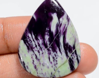 Natural Kemmererite Gemstone Drop Shape Kemmererite Cabochon 32X24X4 mm Size Kemmererite Both Side Polished Stone