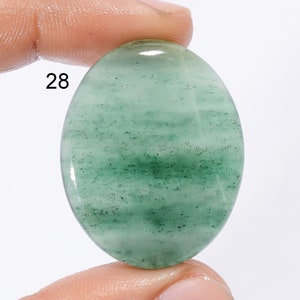 Natura Green Aventurina Cabochão Pedras Preciosas Soltas Mix Formato e Tamanho Pedra Preciosa Aventurina Verde Para Fazer Joias Presente para Ela (Igual à Imagem)