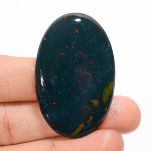 Natürliche Blutstein Cabochon lose Edelstein, grün rot Blutstein Cabochon, Schmuck machen Stein, glatt Polieren Stein, AAA + Qualität