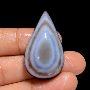 Opale Occhio Blu Cabochon Opale Occhio Piatto Pietra di Cristallo Occhio Blu