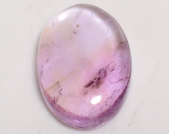 Natural Ametrine Cabochon Loose Purple Stone Flat Back High Polished Ametrine Crystal 32X22X9 mm Size Ametrine
