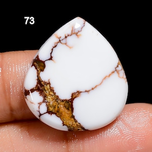 Natural Wild Horse Magnesite Jasper Oval Drop Shape Smooth Magnesite Cabochon Loose Gemstone Pear Shape Beautiful Designer Jasper Stone