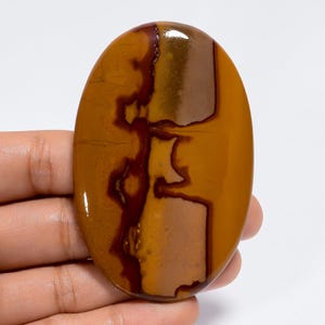 Kamień szlachetny Desert Sunset Jasper Duży rozmiar kryształu Kamień pustyni 70X45X4 mm Rozmiar kamienia (obustronnie polerowany kryształ)