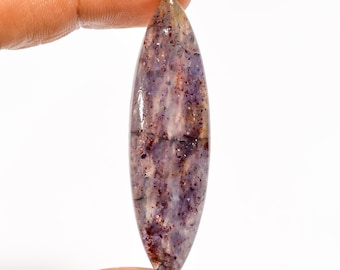 Natural Iolite Sunstone Cabochon Flat Back Polished Iolite Sunstone 58X16X5 mm Size