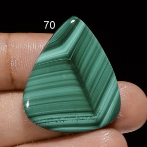 Natural Malachite Cabochon, Loose Gemstone Green Malachite Crystal Smooth Green Beautiful Malachite Gemstone Flat Back Stone As Picture image 9