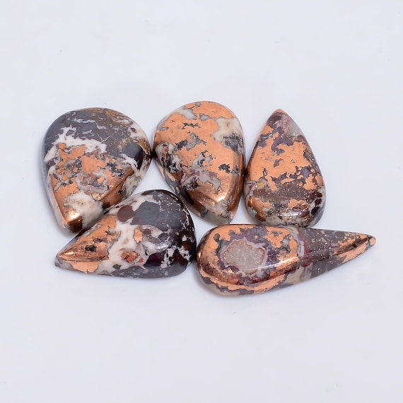 Pieces Copper Dolomite Cabochon Lot Dolomite in Copper Stone Lot
