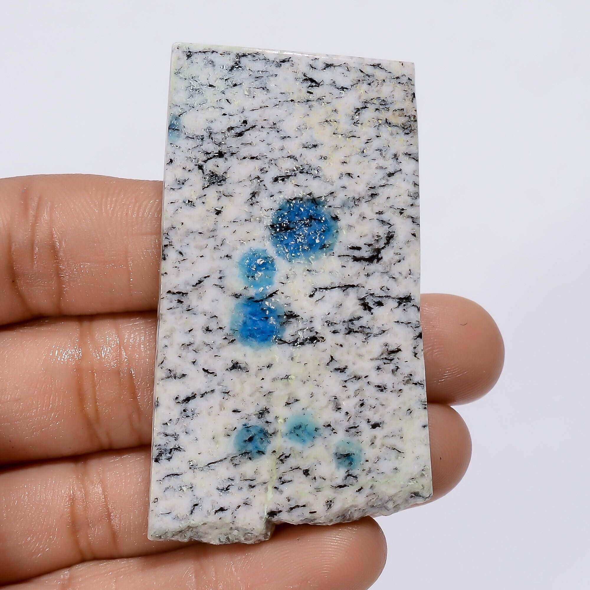 天然 K2 ジャスパー カボション スライス 149 カラット 59X33X6 mm K2