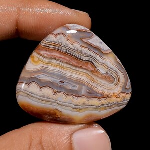 Crazy Lace Agate Stone High Polished Crazy Lace Cabochon 31X36X4 mm Size Agate Crystal