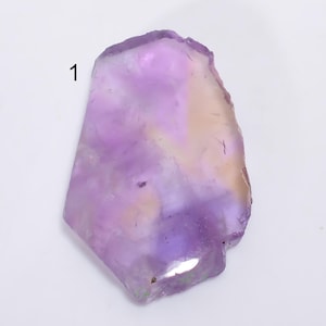 Ametrina naturale fetta cabochon Ametrina lucidata lastra pietra preziosa Ametrina lastra pezzi decorativi Ametrina fetta come immagine