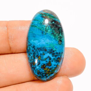 Natürliche Chrysokoll Edelstein Flachboden Stein 31X17X7 mm Größe Chrysokoll Kristall