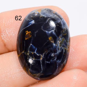 Cabujón de pietersita natural Piedra preciosa de pietersita genuina Piedra de pietersita pulida a mano Piedra preciosa suelta Piedra para hacer joyas Piedra de pietersita