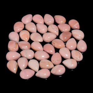 Pietra di opale rosa australiana a forma di pera, 12 mm, cristallo di opale rosa a goccia, 10 pezzi, pietra di opale rosa per anello