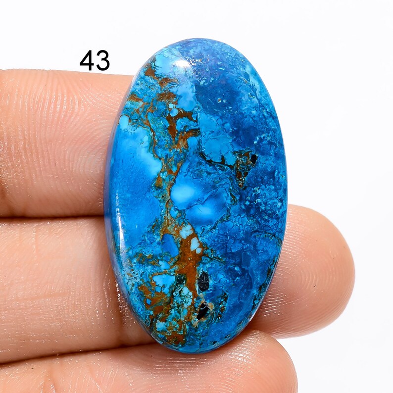 Arizona Turquoise Cabochon Gemstone, Loose Gemstone, Arizona Turquoise Crystal Jewelry Making Gemstone Stone As Picture 43. 31X18X5 mm 29 Ct