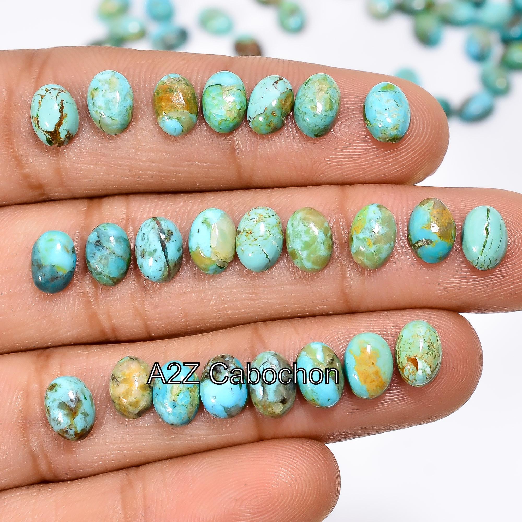 Cabochons de Pierres précieuses ovales Naturelles à Dos Plat, 20 pièces, 18x13mm, Turquoise Blanche, guérison pour la Fabrication de Bijoux artisanaux et de Perles