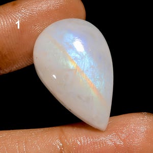 Rainbow Moonstone Cabochon Smooth Polished Rainbow Fire Play Moonstone Healing Crystal Moonstone