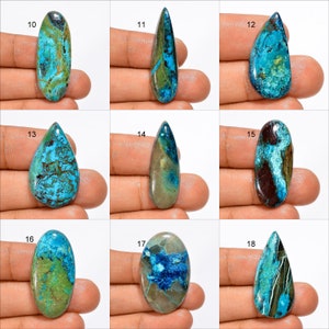 Pierre de shttuckite naturelle de qualité supérieure, dos plat, cabochon de shttuckite poli des deux côtés, pierre de shttuckite multicolore pour bijoux image 2