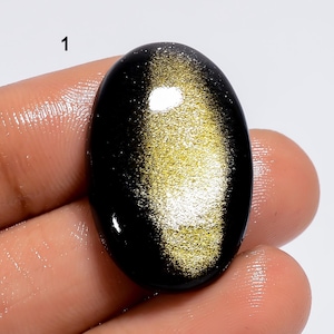 Goldener Schimmer-Obsidian Loser goldener Obsidian-Edelstein, Wire Wrapping für die Schmuckherstellung, beste Idee, Geschenk an jemanden zu geben