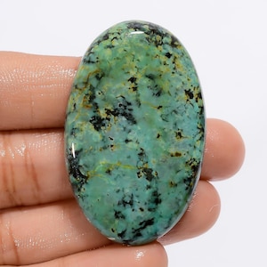 Cabochon di turchese naturale Pietra preziosa sciolta Pietra preziosa turchese liscia Pietra preziosa ovale Pietra turchese Regalo per lei (turchese come da immagine)