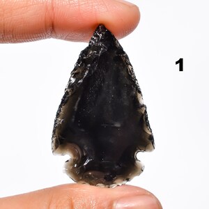 Esclusiva pietra preziosa grezza lucidata a forma di punta di freccia in quarzo fumé naturale al 100% di qualità superiore per la creazione di gioielli, regalo per lei.