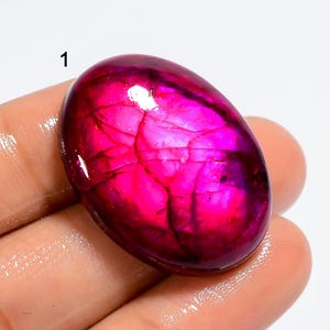 Natürliche Labradorit Cabochon Gefärbt Rosa Farbe Stein Glatte Poliert Gefärbt Labradorit Stein