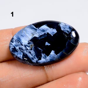 Natürliche Pietersit Cabochon Echte Pietersit Edelstein Hand poliert Pietersit Stein Schmuck machen Pietersit flache Rückseite polierte Steine