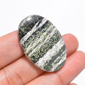 Opale suisse verte, 47 x 25 x 5 mm, forme ovale, 45 carats, opale suisse verte, cabochon de fil, bijoux cabochon, pierres précieuses en vrac