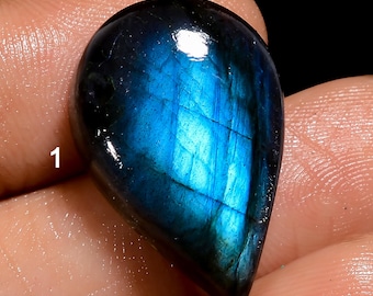 Natural Blue Labradorite Cabochon Blue Small Size Labradorite Crystal Smooth Both Side Polished Small Blue Labradorite Stone