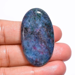 Cabujón de cianita rubí natural, piedra preciosa suelta, uso para hacer joyas, regalo para alguien, cristal curativo