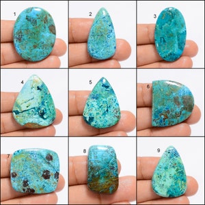 Very Beautiful And Attractive Chrysocolla Gemstone, Loose Cabochon, Gift For Her, Wire Wrapping, Healing crystal Raw Material Jewelry making