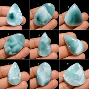 Natural Hemimorphite Cabochon Loose Gemstone Pear Shape Hemimorphite Gemstone Oval Shape Hemimorphite Cabs Hemimorphite As Picture image 1