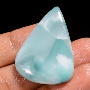 Hemimorphite cabochão solto cristal hemimorphite 34x26x6 mm tamanho 49 quilates pedra hemimorphite
