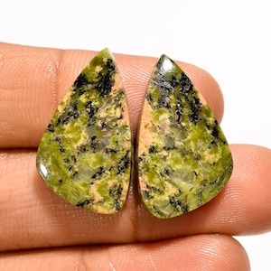 Natürliche Unakit Cabochon Lose Edelstein 23X15X4 mm 23 Karat Unakit Edelstein Phantasie Form Unakit Stein für die Herstellung von Schmuck Geschenk für sie