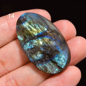 Cabochon di pietra preziosa di labradorite grezza naturale di prima qualità, gioielli in argento, gioielli con avvolgimento in filo metallico, cristallo, pietra preziosa per giochi di abete, regalo per lei