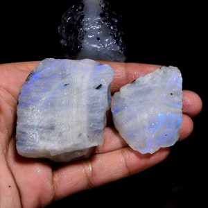 Pietra di luna arcobaleno naturale al 100%, pietra di luna arcobaleno, pietra preziosa grezza sfusa, pietra per la creazione di gioielli.