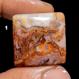 Crazy Lace Agate Stone High Polished Flat Back Crazy Lace Cabochon Agate Crystal Smooth Crazy Stone