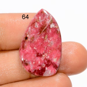 Natuurlijke roze thuliet edelsteen mix vorm roze thuliet cabochon losse edelsteen roze kleur thuliet steen cadeau voor haar (roze thuliet als foto