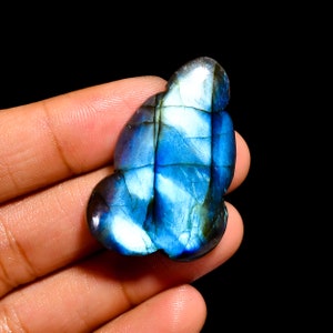 Labradorite Cloud Shape Cabochon ,Labradorite Gemstone ,Labradorite Cloud Crystal , For Wire-wrap Jewelry Making 59 Carat 39X25X7 mm Size.
