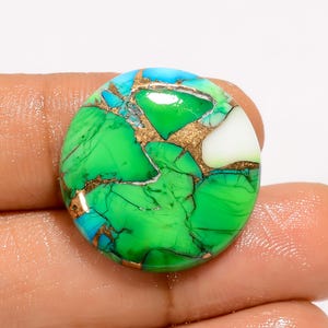 Pietra preziosa turchese verde blu rame turchese rame lucido liscio 22X22X4 mm dimensioni turchese