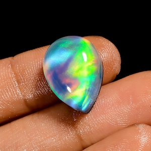 Multi Color Aurora Opal Cabochon Loose Gemstone Aurora Opal Gemstone 18X13X8 mm Size Multi Stone